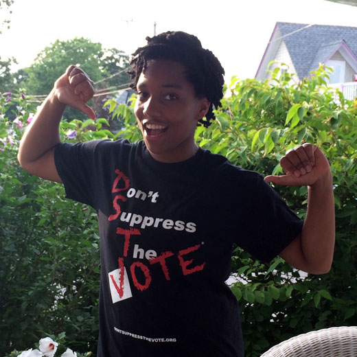 don't suppress the vote t-shirt